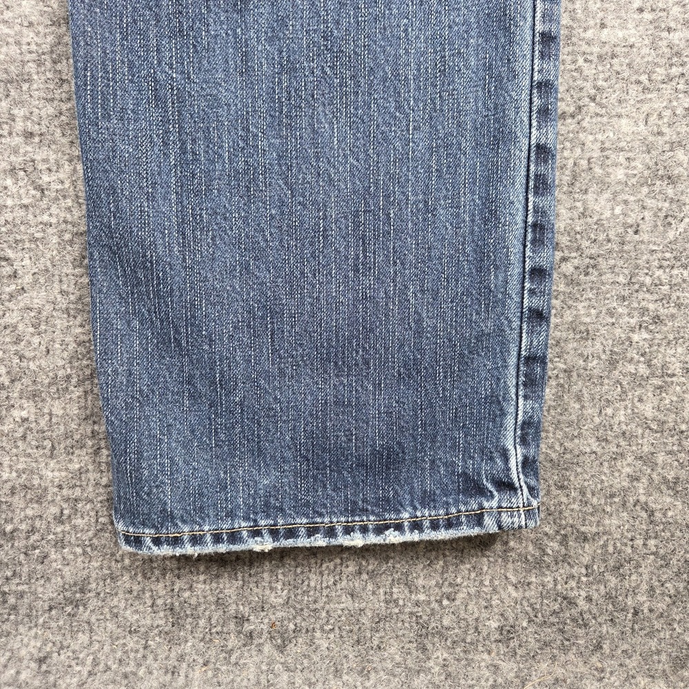 American Eagle Jeans Men 34x34 Straight Medium Wash Blue Denim Button Fly - Picture 16 of 16